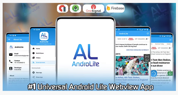 AndroLite - Easy Configurable Android WebView App Template - new 2023