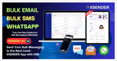 XSender nulled v1.5.1 - Bulk Email, SMS and WhatsApp Messaging Application