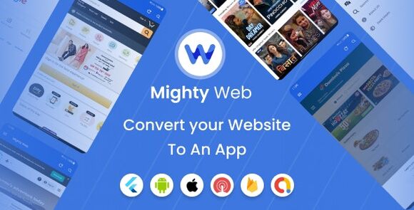 MightyWeb Webview v21.0 - Web to App Convertor(Flutter + Admin Panel) Source Code