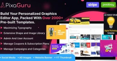 PixaGuru v1.9 - SAAS Platform to Create Graphics, Images, Social Media Posts, Ads, Banners, & Stories Script