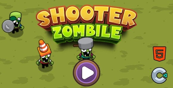 Shooter Zombile - HTML5 (Construct3) Source Free